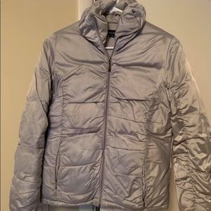 Silver puffy coat